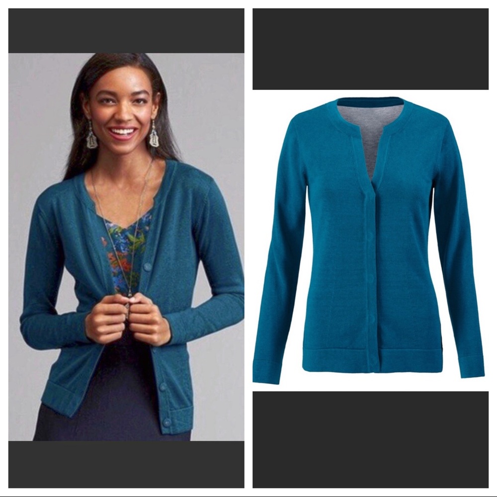 Cabi teal cardigan